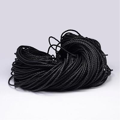 Braided PU Imitation Leather Cord LC-N009-01-3mm-1