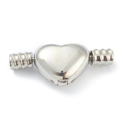 Non-Tarnish 304 Stainless Steel European European Clip Clasps X-STAS-O148-01P-1