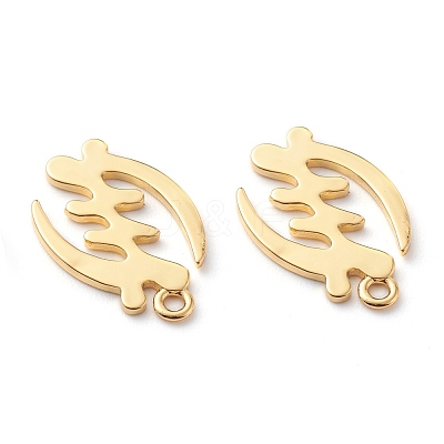 Brass Pendants KK-Z010-16G-1