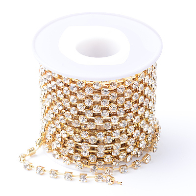 Iron Rhinestone Strass Chains CHC-T002-SS8-01C-1-1