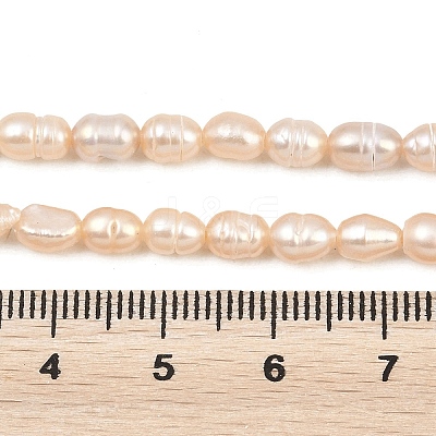 Natural Cultured Freshwater Pearl Beads Strands PEAR-D003-01D-08-1