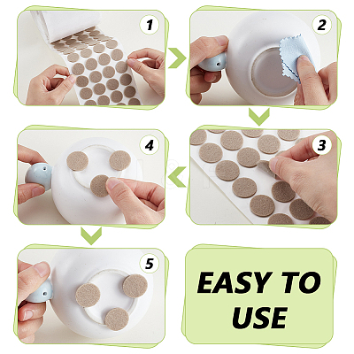 Wool Felt Stickers STIC-WH0003-52B-02-1