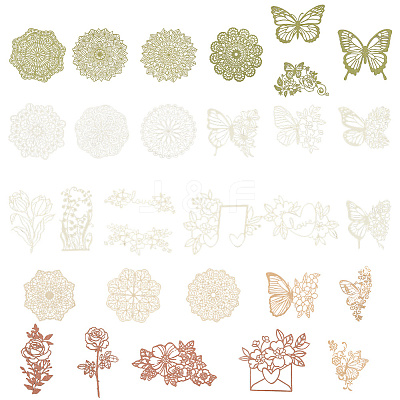 3 Sets 3 Styles Vintage Lace Cut Scrapbook Paper Pads DIY-GF0011-40-1