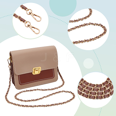 3Pcs 3 Style PU Leather Bag Handles PURS-WR0001-27B-1