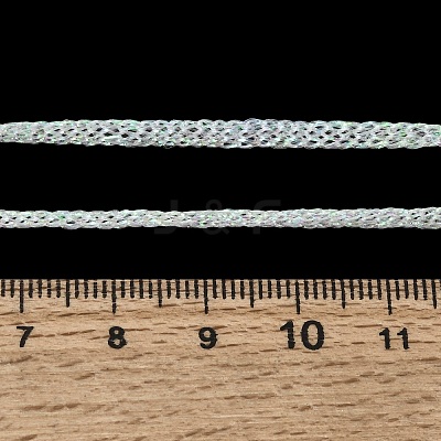 3.5MM Polyester Metallic Cord Braided Cord Necklace Making FB-CBAA152-01G-08-1