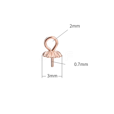 925 Sterling Silver Cup Peg Bails PW-WG49595-07-1