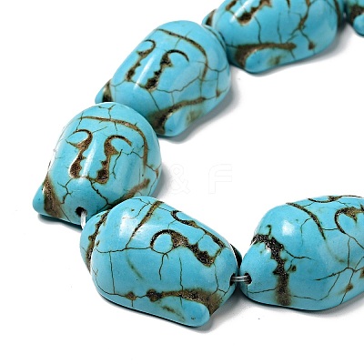 Synthetic Turquoise Beads Strands TURQ-G119-20x29mm-08-1