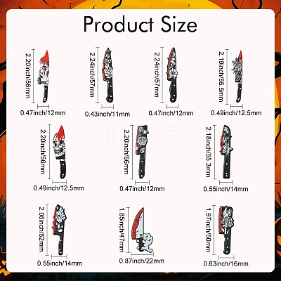 20Pcs 10 Styles Printed Opaque Acrylic Pendants MACR-CJ0001-87-1