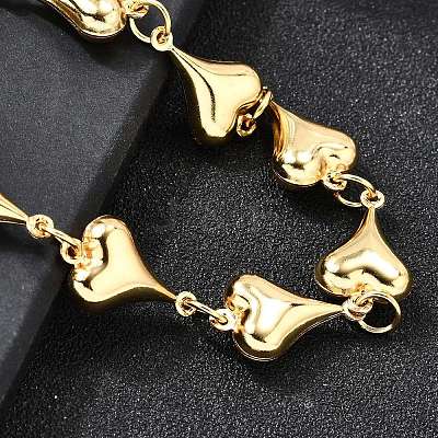 304 Stainless Steel Link Bracelets for Women BJEW-P354-01B-G-1