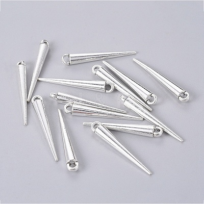 Tibetan Style Alloy Spike Pendants LS-TIBEP-A16461-AS-NR-1