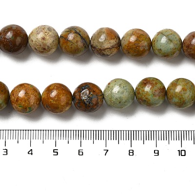 Natural Yellow Chrysocolla Beads Strands G-H298-A07-05-1