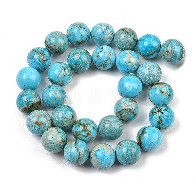 Dyed Natura Imperial Jasper Beads Strands GG-CBAF9E5-A01-14mm-A-1