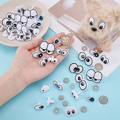 51Sets Plastic Safety Craft Eye DIY-PH0030-23-1