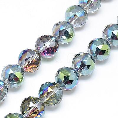 Electroplate Glass Bead Strands EGLA-S137-16mm-02-1