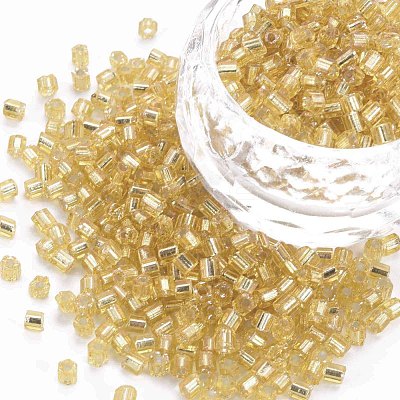 8/0 Glass Bugle Beads SEED-S032-07A-22B-1
