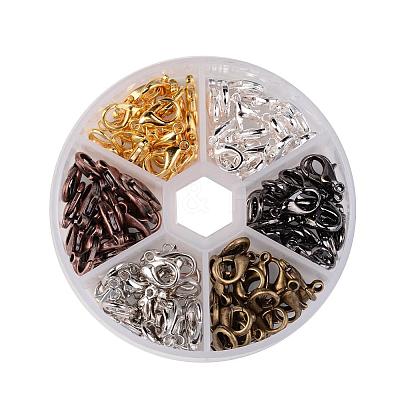 1 Box 240PCS 6 Colors Zinc Alloy Lobster Claw Clasps Jewelry Making Findings PALLOY-X0012-B-1
