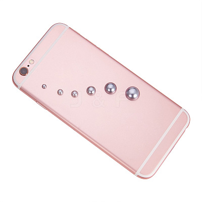 1Box ABS Plastic Imitation Pearl Dome Cabochons SACR-PH0001-41-1