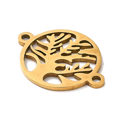 304 Stainless Steel Connector Charms STAS-D013-02E-G-1