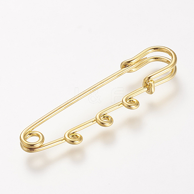 Iron Safety Brooch Findings IFIN-R226-G-1