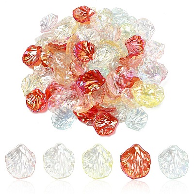 50Pcs Transparent Acrylic Pendants MACR-YW0004-17A-1
