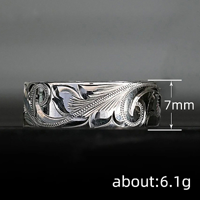 Sculptured Vine Pattern Brass Finger Rings for Women FS-WGD177A-03-1