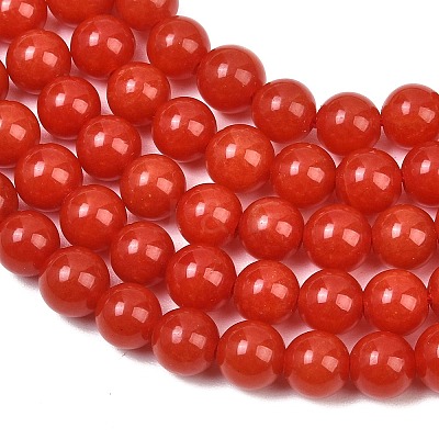 Natural Dyed White Jade Beads Strands GG-CBAEB22-B01-8mm-06-1