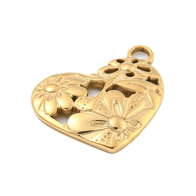 304 Stainless Steel Pendants STAS-L080-022G-1
