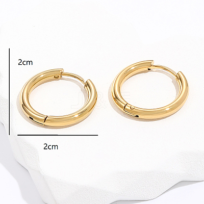 201 Stainless Steel Hoop Earrings for Women DR6966-1