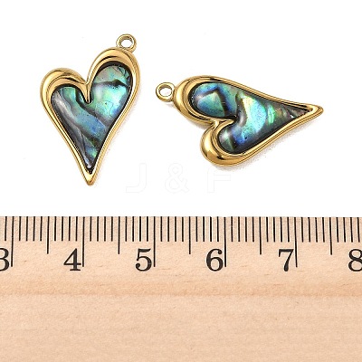 Natural Paua Shell Pendants STAS-G397-23G-02-1