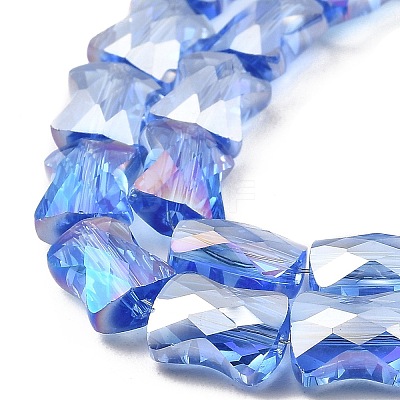 AB Color Plated Transparent Glass Beads Strands EGLA-P051-06A-A11-1