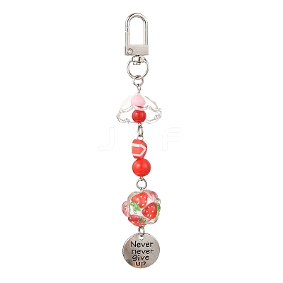 Handmade Polymer Clay & Acrylic & Resin & Glass Pendant Decorations KEYC-FS00037-06-1