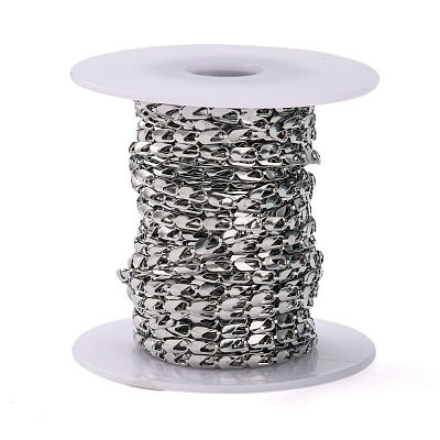 Tarnish Resistant 304 Stainless Steel Link Chains CHS-K002-25-1
