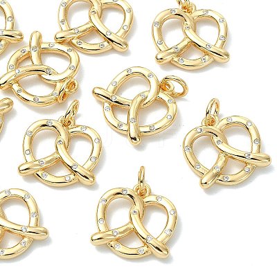 SHEGRACE Brass Micro Pave Cubic Zirconia Pendants XGRQ3P054-623G-1