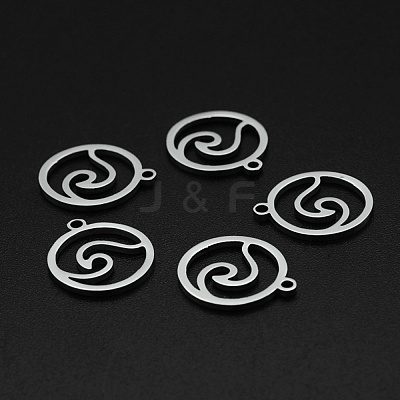 Non-Tarnish 201 Stainless Steel Charms STAS-N090-LA002-1