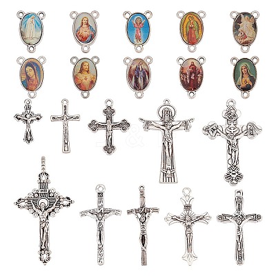 20Style Alloy Pendant and Alloy Chandelier Component Links FIND-PH0018-58-1