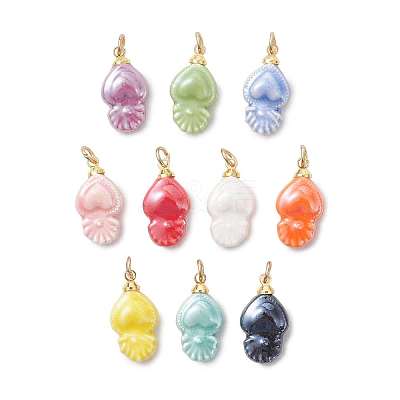 Handmade Porcelain Pendants PALLOY-JF05899-1