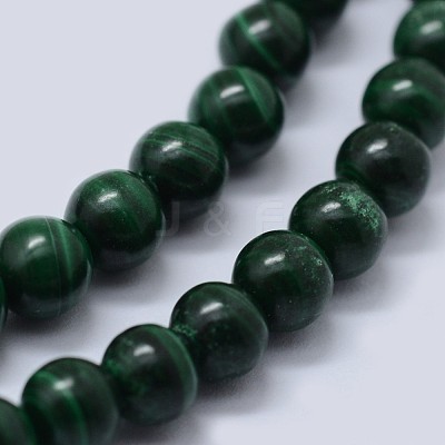 Natural Malachite Beads Strands G-F571-27AB2-4mm-1