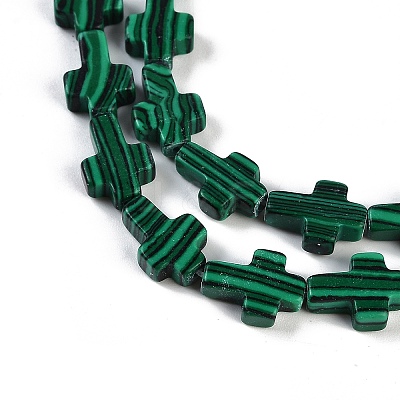 Synthetic Malachite Beads Strands G-I369-A12-01-1