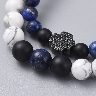 Stretch Bracelet Sets BJEW-JB05027-02-1