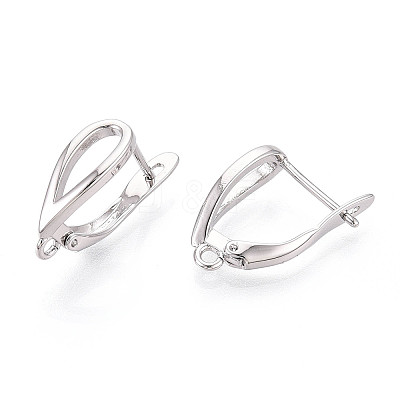 Brass Hoop Earring Findings KK-N267-27P-1