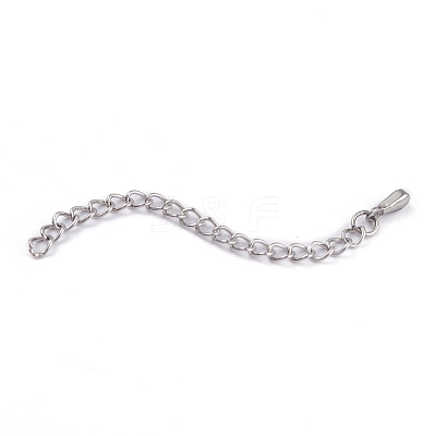 Tarnish Resistant 304 Stainless Steel Chain Extender X-STAS-D037-1