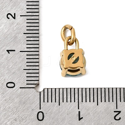Birthdaystone Theme March 304 Stainless Steel Charms STAS-B128-60G-03-1