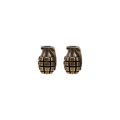 2Pcs Outdoor EDC Tool Brass Parachute Rope European Beads FIND-FG0003-75-1