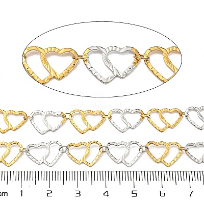 Ion Plating(IP) 304 Stainless Steel Heart Link Chains CHS-E031-04GP-1