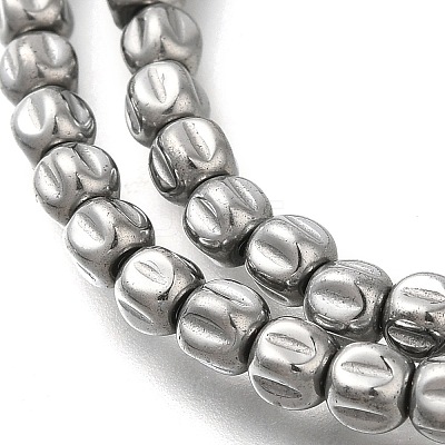 Electroplated Synthetic Non-magnetic Hematite Beads Strands G-C154-A01-01K-1