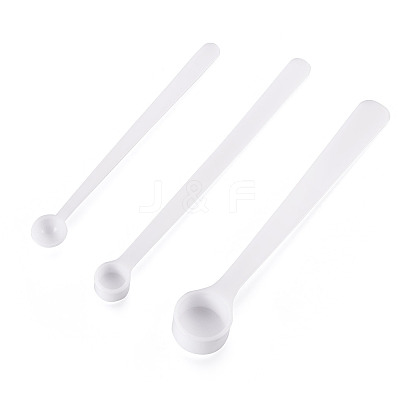 30Pcs 3 Styles Plastic Spoons AJEW-TA0001-89-1