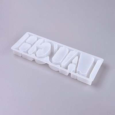 DIY Word Laugh Silicone Molds DIY-K017-05-1