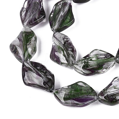 Handmade Lampwork Beads Strands LA-N046-02B-1