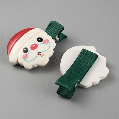 Cute Christmas Acrylic Alligator Hair Clips PHAR-WH0013-03I-1