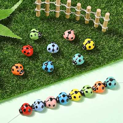 16Pcs 8 Colors Handmade Porcelain Beads PORC-CJ0001-10-1